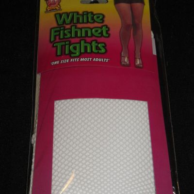 Smiffy's White Halloween Fishnet Tights One Size Fits Most Adults 22287 New